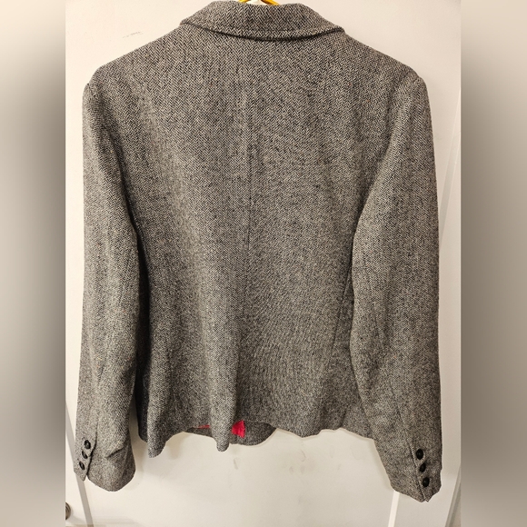 NWOT - Old Navy Wool Blend Black Herringbone Blazer - Size XXL - Picture 5 of 7